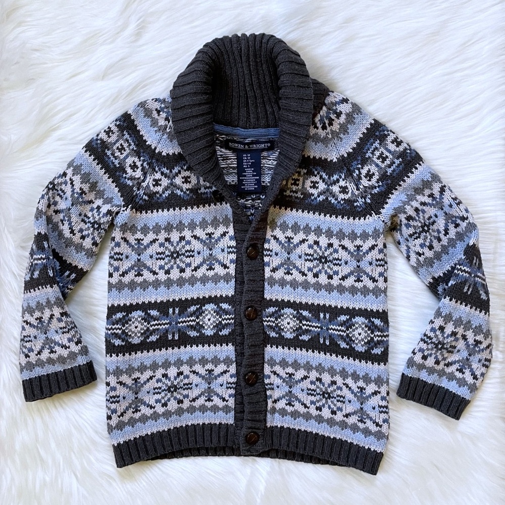 Bowen & Wright Knit Cardigan Sweater Size 5T